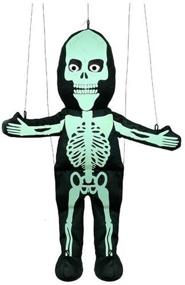 img 2 attached to 💀 Glow in the Dark Skeleton Marionette String Puppet: Illuminate Your Puppetry Show!