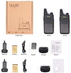 img 1 attached to WLN KD-C1 Перезаряжаемая мини-портативная радиостанция: УКВ 400-470 МГц двухстороннее радио с зарядным устройством - идеально подходит для детей, походов, охоты и активного отдыха (1 пара)