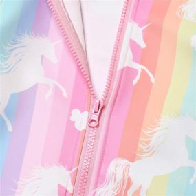 img 1 attached to 🦄 Magical Unicorn Girls Zip Up Hoodie Jacket: Cozy Sweatshirt with Pockets