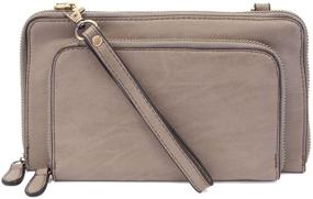 img 1 attached to 👜 Effortlessly Versatile: Joy Susan Convertible Wristlet Chambray - Women's Handbags & Wallets