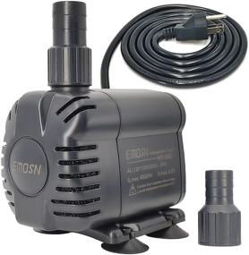 img 4 attached to EMOSN Submersible Water Pump 400GPH: Powerful Pond & Aquarium Fountain Pump for Hydroponics, Fish Tank, Waterfall, and More!