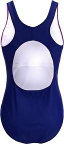 img 3 attached to EBMORE Swimsuit Chlorine Resistant Athletic Sports & Fitness