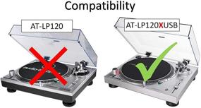 img 2 attached to Крышка от пыли AT-LP120XUSB для проигрывателя Audio-Technica - Легкая защита от пыли и царапин - Нетоксичная, без запаха черная нейлоновая ткань (не совместима с AT-LP120)