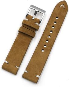 img 4 attached to Onthelevel Vintage Men's Watches with Suede Watch Strap