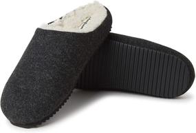 img 4 attached to Dearfoams Microwool Molded Footbed Slipper