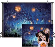 🎃 halloween party photography: cylyh 8x6ft pumpkin lantern horror spooky night backdrop (d187) logo