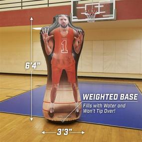 img 2 attached to 🏀 GoSports Inflataman Basketball Defender Training Aid: Enhance Skills with Weighted Defensive Dummy for Shooting, Dribbling, and Driving Drills