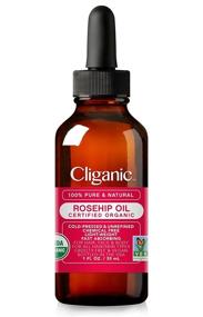 img 3 attached to 🌹 Cliganic органическое масло шиповника USDA: 100% чистое, натуральное холодного отжима, неочищенное без ГМО - идеальное масло для кожи, волос и ногтей.