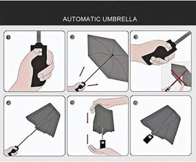 img 1 attached to Zhuoman Umbrella Compact Folding Windproof