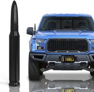 🚗 ultimate ck formula 50 cal bullet antenna for trucks: upgrade your ride with 5.5” black automotive antenna replacement, am/fm radio compatibility, premium 6061 aluminum, anti-theft design, car wash safe, universal fit, 1 piece logo