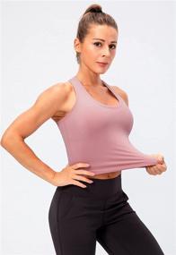 img 1 attached to 🏋️ Lavento Women's Racerback Crop Tank: Versatile Workout Top for Running & Yoga