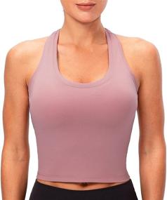 img 3 attached to 🏋️ Lavento Women's Racerback Crop Tank: Versatile Workout Top for Running & Yoga