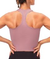 🏋️ lavento women's racerback crop tank: versatile workout top for running & yoga логотип