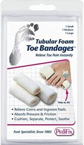 img 4 attached to 🦶 PediFix Tubular Foam Toe Bandages Medium Pack of 3 - #P337