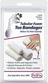 img 2 attached to 🦶 PediFix Tubular Foam Toe Bandages Medium Pack of 3 - #P337