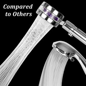 img 3 attached to 💦 URbathlab High Pressure Turbo Shower Head - Handheld 360 Rotating Propeller Driven Stream - Massaging Hydrojet Spa