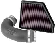 high performance k&amp;n cold air intake kit: increase horsepower, 50-state legal: compatible with 2010-2014 chevrolet (camaro)57-3075 logo