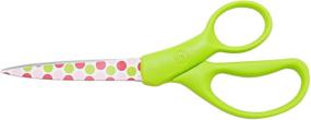 img 2 attached to 🌲 Green Handle Dots Westcott 8 Inch Holidazed Scissors - Straight