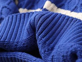 img 1 attached to Abalacoco Cotton Knitted Sweater Pullover Boys' Clothing : Sweaters