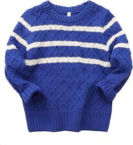 img 4 attached to Abalacoco Cotton Knitted Sweater Pullover Boys' Clothing : Sweaters