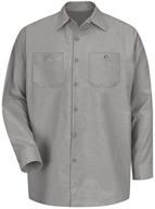 red kap industrial regular x large men's shirts: durable clothing for the workplace logo