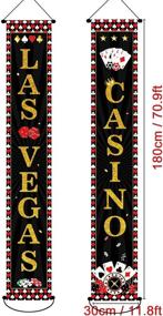 img 3 attached to Banner Casino Decorations Welcome Birthday
