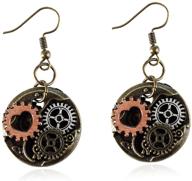 🤖 handcrafted steampunk earrings by coadipress - unique mix tone jewelry for girls logo