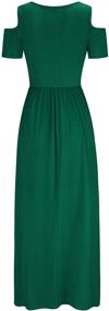 img 1 attached to STYLEWORD Womens Shoulder Elegant Green 456 Women's Clothing for Dresses