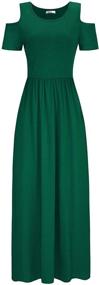 img 3 attached to STYLEWORD Womens Shoulder Elegant Green 456 Women's Clothing for Dresses