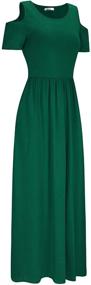 img 2 attached to STYLEWORD Womens Shoulder Elegant Green 456 Women's Clothing for Dresses