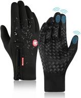 winter gloves touchscreen thermal anti slip men's accessories logo