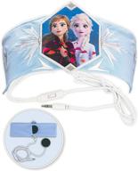 frozen 2 kids headband headphones: volume limiting switch, thin speakers, and comfortable soft cotton headband - ideal children's earphones for school, home, and travel (standard packaging) logo