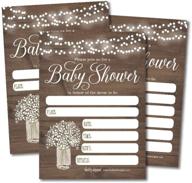 🌼 rustic floral baby shower invitations | gender-neutral sprinkle invite | wood lights theme | fillable & printable card | coed twin party supplies logo