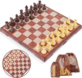img 4 attached to 🎲 Peradix Magnetic Portable Educational Checkers Game