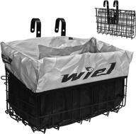 🚲 wiel bike basket: heavy-duty, rainproof, easy install, 33 lbs capacity for commuter grocery shopping logo