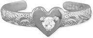 sterling silver heart toe ring logo