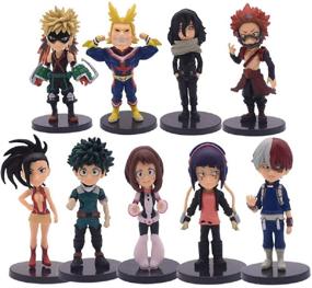 img 4 attached to 🎂 My Hero Academia Anime Figure Set – Premium Birthday Cake Decorations for Kids – Ideal Party Favors & Cake Toppers – Mini Figurine Collection