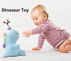 img 2 attached to Dedall Cute Stuffed Dinosaur Toy for Girls - Soft Plushies Pillow Stuffed Animal - Blue Dinosaur Plush 9.06 Inch - Perfect Gift for Kids, Babies, Toddlers, and Adults