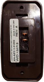 img 1 attached to 🔘 12V Single SPST On-Off Switch with Bezel for RV, Trailer, Camper (Brown) by American Technology Components