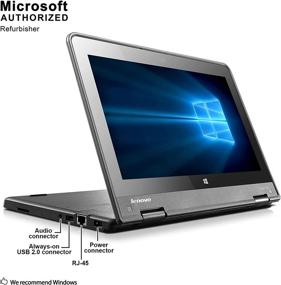 img 1 attached to 💻 Lenovo Thinkpad Yoga 11e Laptop 11.6" Touchscreen Convertible Ultrabook PC, Intel Quad Core Processor, 128GB SSD, 4GB DDR3 RAM, Webcam, LED, HDMI, Bluetooth, Windows 10 (Renewed)