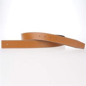 img 2 attached to 👔 High Quality Replacement Leather Belt Hermes Brown - Ideal Men's Accessory for Belts