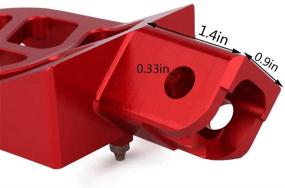 img 1 attached to Motorcycle Universal CNC Foot Pegs - Footpeg For CRF XR 50 70 110 M2R SDG DHZ SSR KAYO Pit Bike (Red)