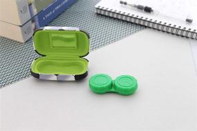 img 3 attached to ⚽️ Premium Mirrored Contact Lens Travel Case for Soccer Enthusiasts