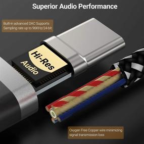 img 1 attached to Cubilux USB C Headphone Adapter With Built-In DAC &Amp