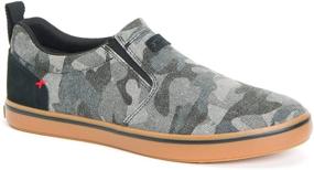 img 4 attached to 👟 Xtratuf Canvas Sharkbite Black Men's Shoes: Rugged Comfort for Men