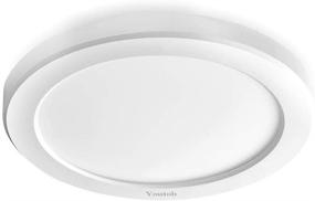 img 4 attached to 💡 Youtob LED Ceiling Light Flush Mount: Adjustable 3 Colors, 15W 1500lm Round Fixture for Kitchens, Closets, Hallways, Bedrooms - (3000k/4000k/5000k White)