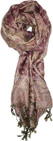 img 3 attached to 🧣 Ted & Jack Luxe Classic Paisley Reversible Pashmina: Elevate Your Style with this Versatile Accessory