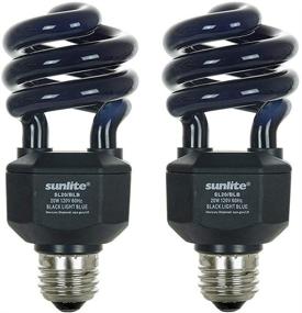 img 3 attached to 💡 Sunlite 20W Spiral CFL Blacklight Blue Light Bulb, Medium Base - Energy Saving, 2 Pack
