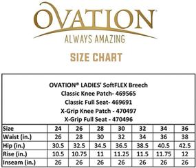 img 1 attached to OVATION Euro Melange Full Seat Grey Breeches for Women