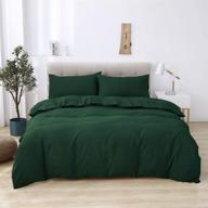 cdssl green twin duvet cover set – 2 pieces (1 solid duvet cover, 1 pillowcase) – 🛏️ soft washed microfiber bedding set – super soft and easy care – ideal for women, men, boys, and girls logo